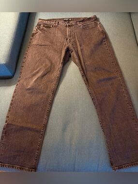 American Eagle Athletic Loose Black Jeans 36x32